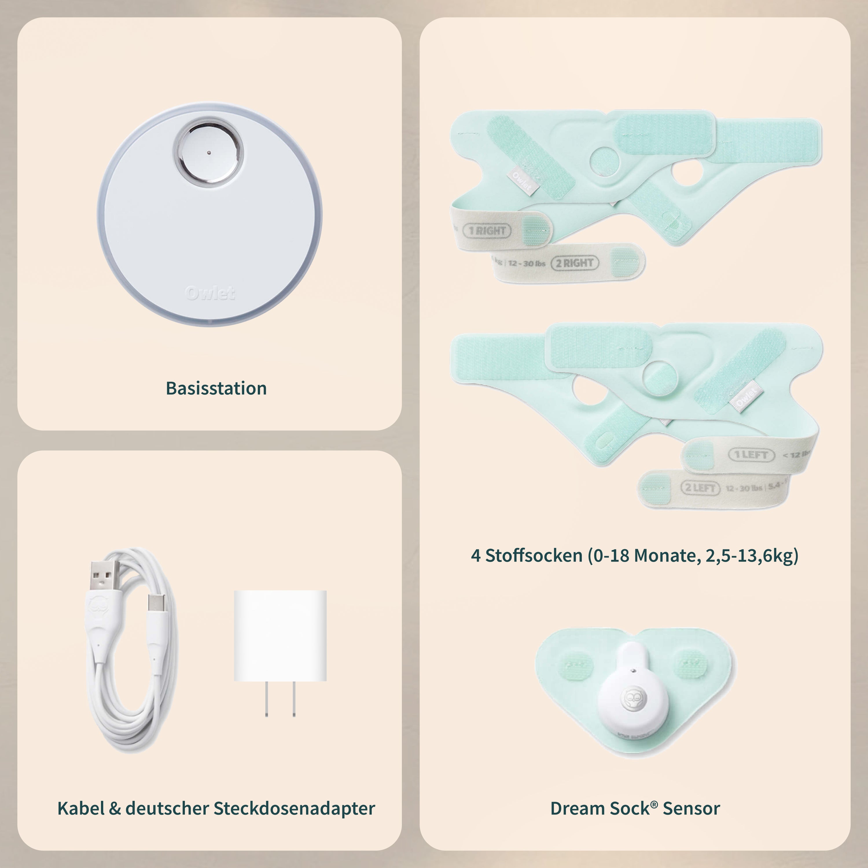 Owlet Dream Sock: Medizinisch zertifiziertes Pulsoximeter für Babys
